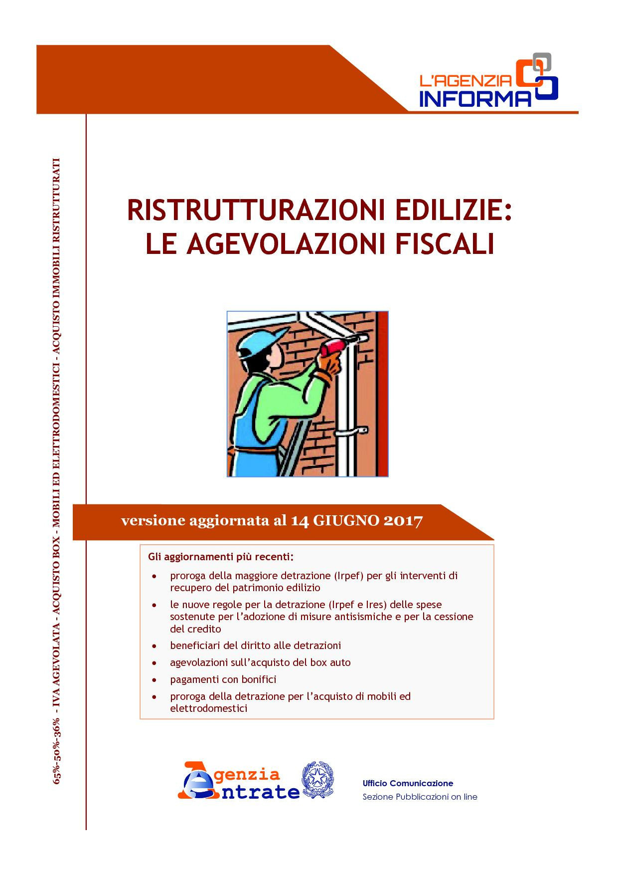 Nuova guida alle detrazioni fiscali Agenzia delle Entrate