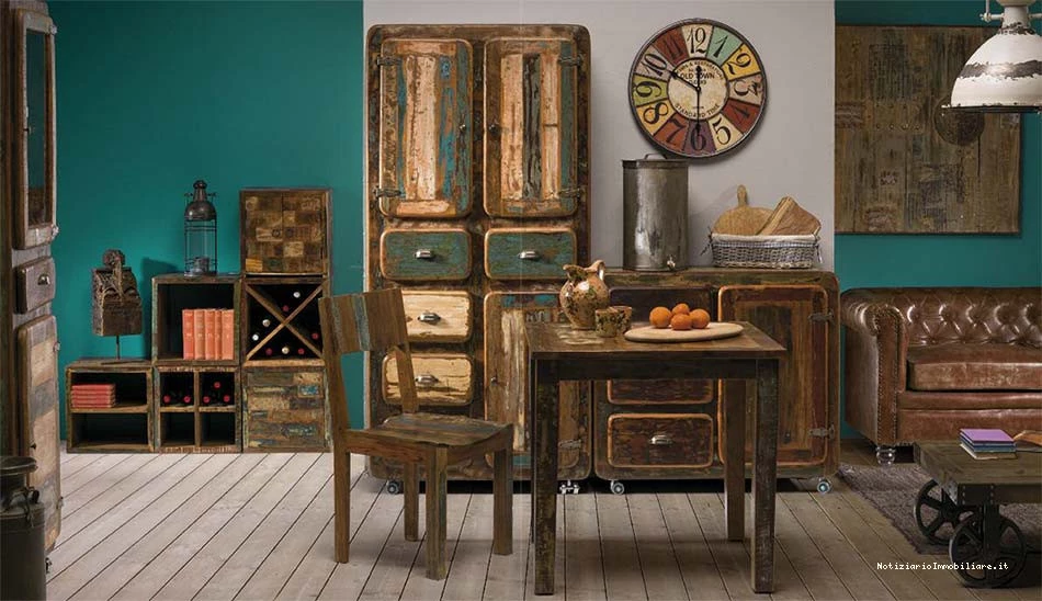 rinnovare casa con pochi soldi con arredo vintage