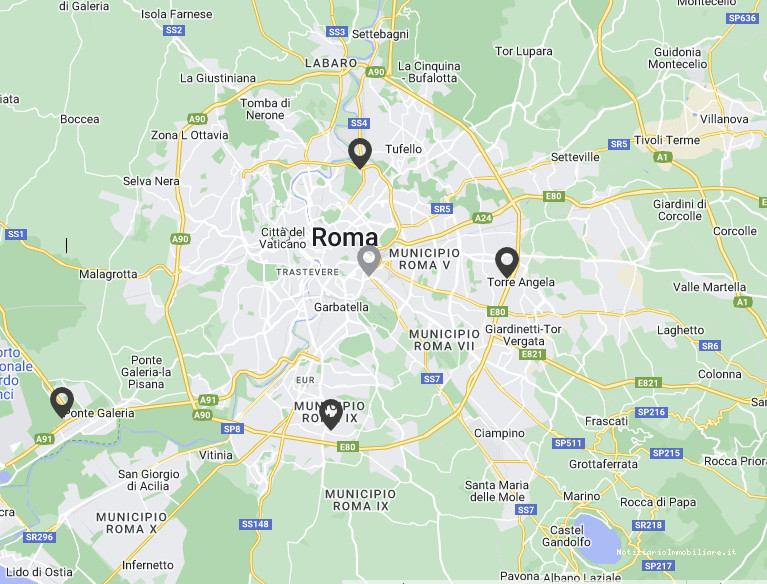Mappa dei negozi di Maison du Monde a Roma