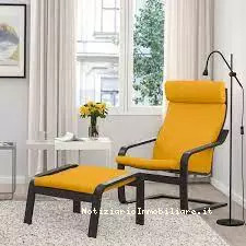 poltrona ikea poang color giallo ocra