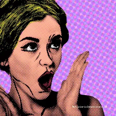 grafica pop art con ragazza