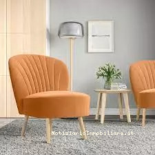 poltrona ikea billhamn color salmone