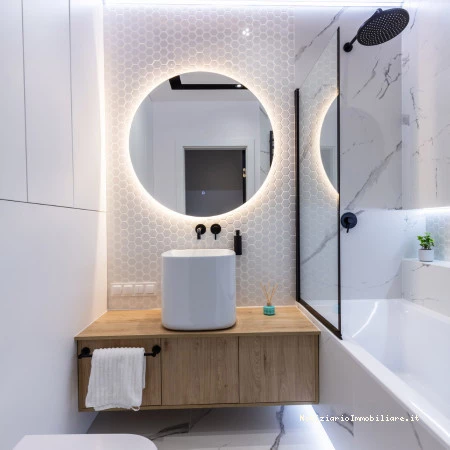 specchio da bagno retroilluminato tondo 