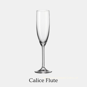 Calice flute per vino prosecco, bollicine e spumante