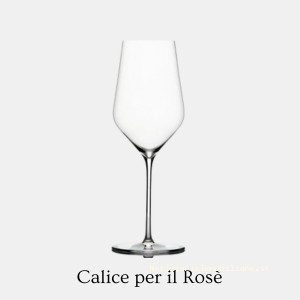 Calice per il vino rosè